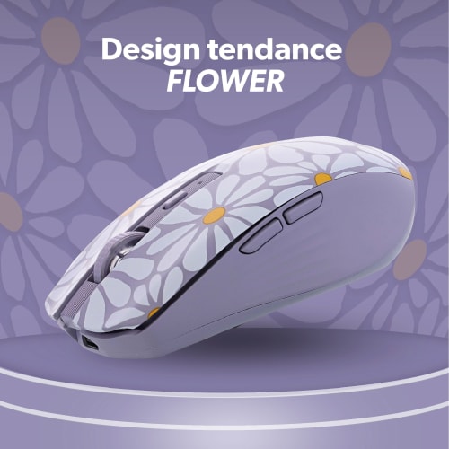 Souris sans fil Bluetooth rechargeable - FLOWER EXCLUSIV3