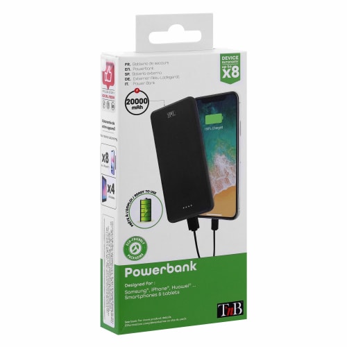 Batterie de secours 2 USB 20 000 mAh 10W4