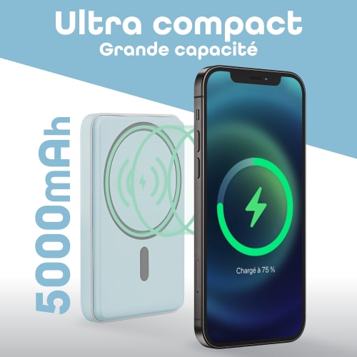 Banco de energía de 5000 mAh compatible con MagSafe3
