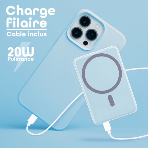 Banco de energía de 5000 mAh compatible con MagSafe6