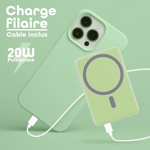 Banco de energía de 5000 mAh compatible con MagSafe6