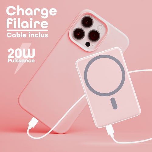 Banco de energía de 5000 mAh compatible con MagSafe6