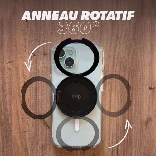 Soporte magnético para smartphone con anillo giratorio4