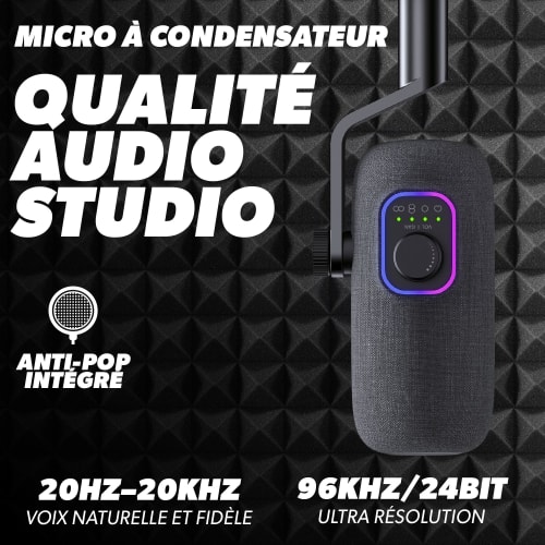 Pack microphone multi-directionnel qualité studio – INFLUENCE PRO3