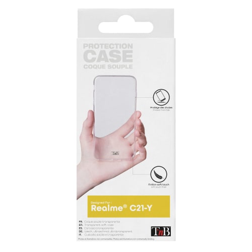 Transparent soft case for Realme C21 Y1