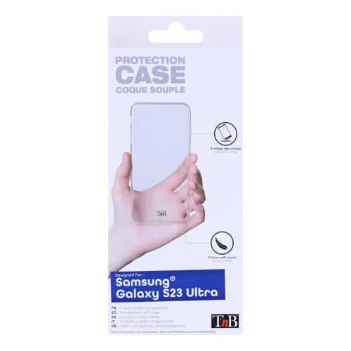 Transparent soft case for Samsung Galaxy S23 Ultra3