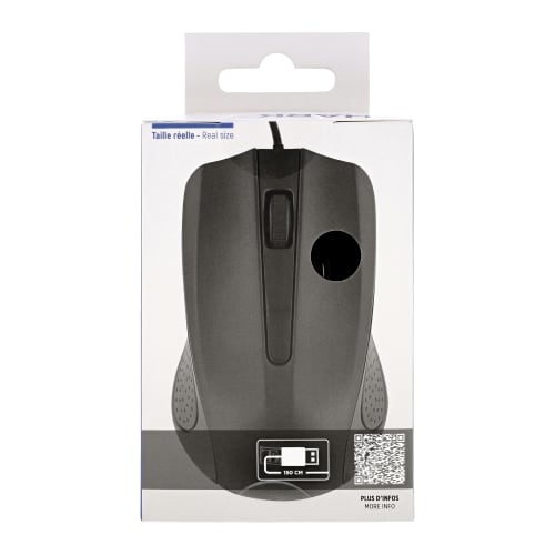 Souris filaire compacte SHARK noire8