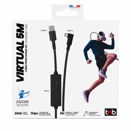 Câble Link & Charge pour casques VR META - 5 mètres4