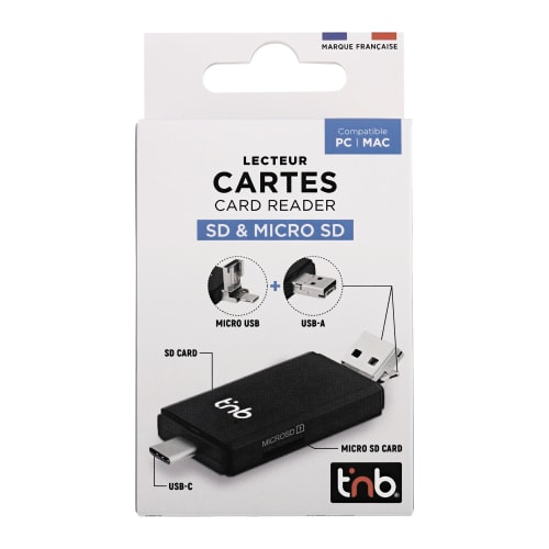 Lecteur 3 en 1 carte SD et micro SD4