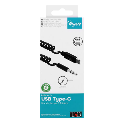 USB Type-C to 3.5mm Jack Twisted Cable6