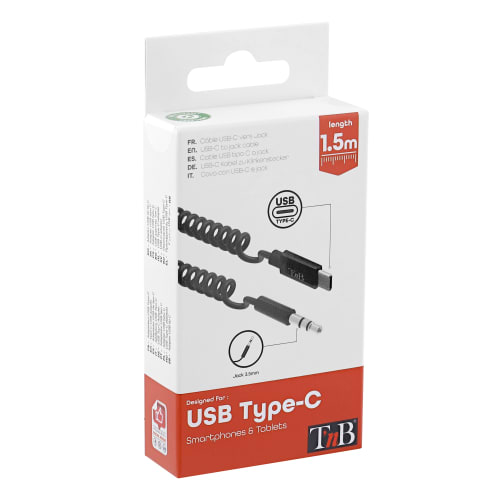 Câble USB-C vers jack 3.5mm torsadé5