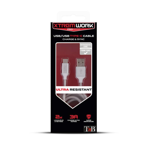 XTREMWORK White USB-A / Type-C Cable3