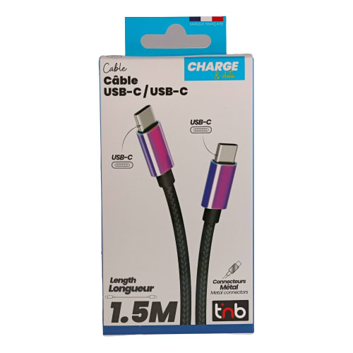 Câble USB-C vers USB-C connecteurs iridium4