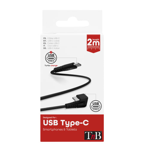 Cable USB-C PD Conector en ángulo de 180° para juegos5