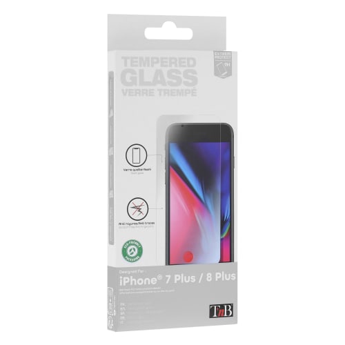 Protection en verre trempé pour iPhone 7 Plus-8 Plus3