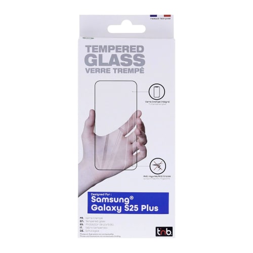Protector de pantalla de vidrio templado de cobertura completa para Samsung Galaxy S25 Plus3