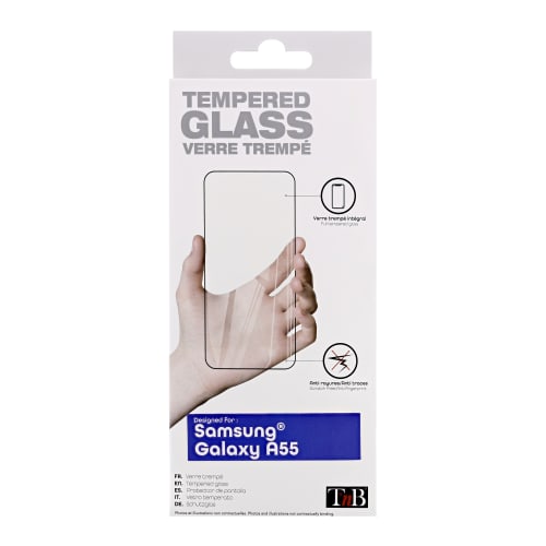 Protection intégrale en verre trempé pour Samsung Galaxy A55