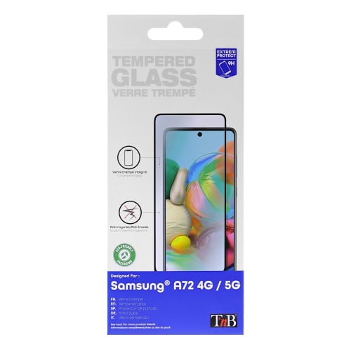 Protection intégrale en verre trempé pour Samsung Galaxy A72 4G et 5G3