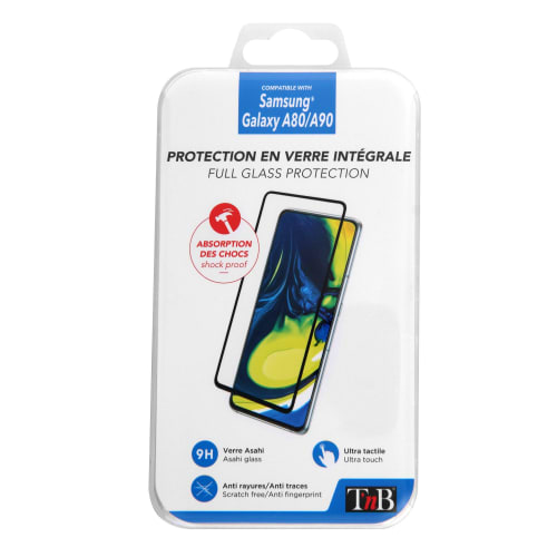 Full coverage tempered glass screen protector for Samsung Galaxy A90 and A802
