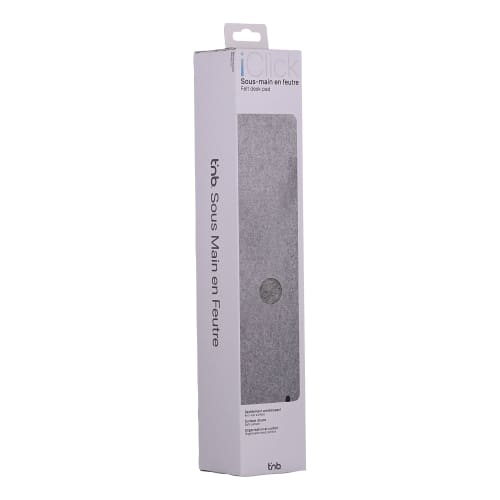 Alfombrilla de escritorio de fieltro premium 80x40cm - gris4