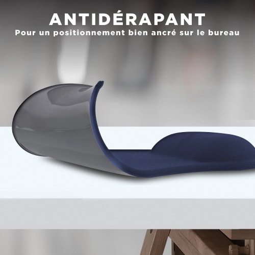 Tapis de souris ergonomique avec repose-poignet bleu6
