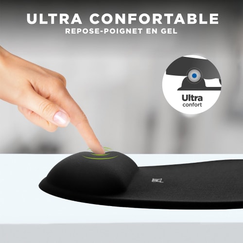 Ergonomic Mouse Pad with Wrist Rest Black3