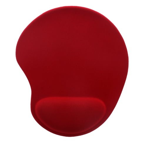 Tapis de souris ergonomique avec repose-poignet rouge1