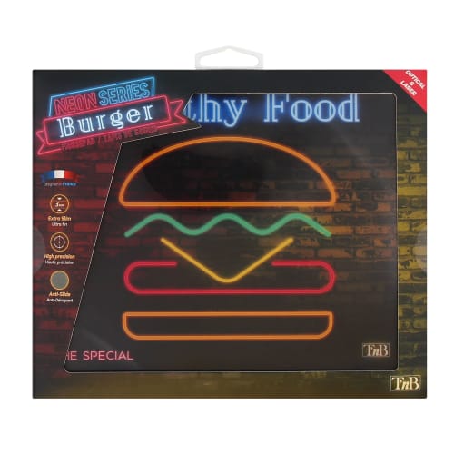 HAMBURGUESA DE NEÓN Alfombrilla de ratón2