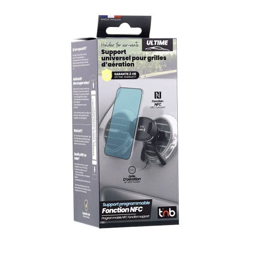 Support mâchoire pour grille d'aération NFC carbone4