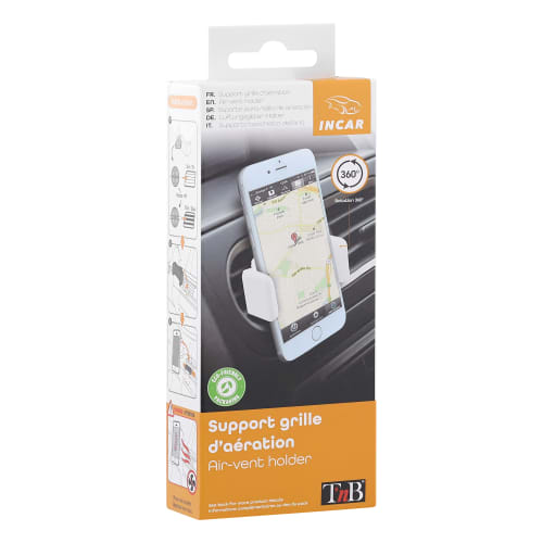 Support mâchoire pour grille d'aération smart blanc8