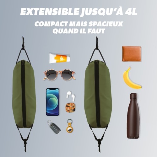 Sac banane Vert Kaki 4 L - Résistant à l'eau4