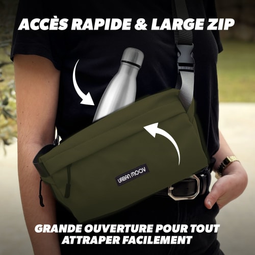 Sac banane Vert Kaki 4 L - Résistant à l'eau6