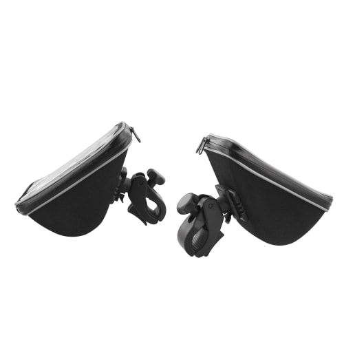 Soporte de manillar cerrado para smartphone y almacenamiento.4