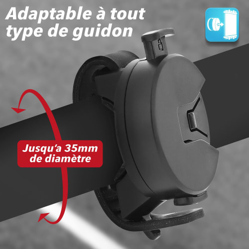 Detachable rotating bicycle/scooter smartphone holder4