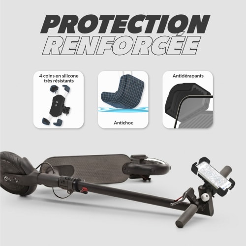 Soporte para smartphone reforzado con bloqueo automático - universal para bicicleta/scooter4