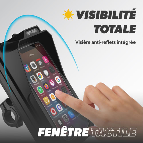 Soporte rígido impermeable para smartphone con sistema QUICK LOCK, universal para bicicletas y scooters.4