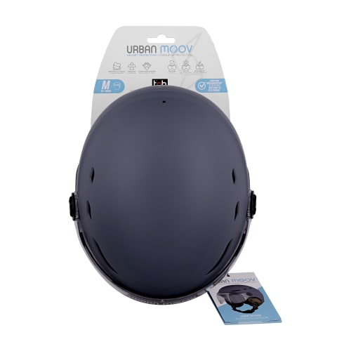 Protective helmet with detachable visor and earmuffs - NAVY BLUE SIZE M4