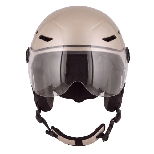Casque VISOR - Ivoire Irisé - M - visière et cache-oreilles détachables2