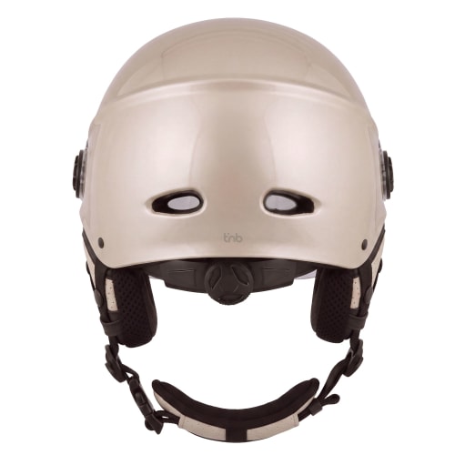 Casque VISOR - Ivoire Irisé - M - visière et cache-oreilles détachables3
