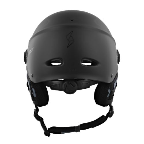 Casco protector con visera y orejeras desmontables - NEGRO TALLA L3