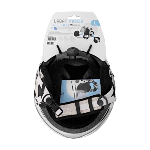 Protective helmet with detachable visor and earmuffs - WHITE SIZE L5