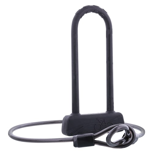 U lock with cable for bike scooter