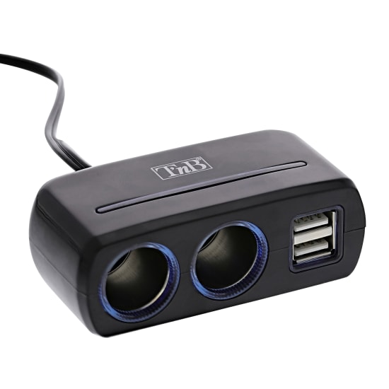 2XUSB-A 30W cigarette lighter charger + 2 cigarette lighter sockets - 2