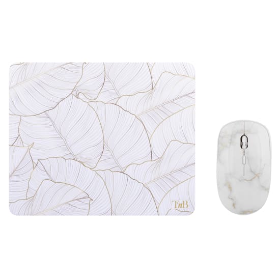 GOLD EXCLUSIV Mouse Pad and Wireless Mouse Bundle