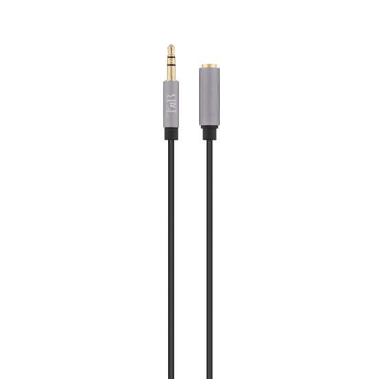 3.5mm male jack / 3.5mm female jack extension cable 1m