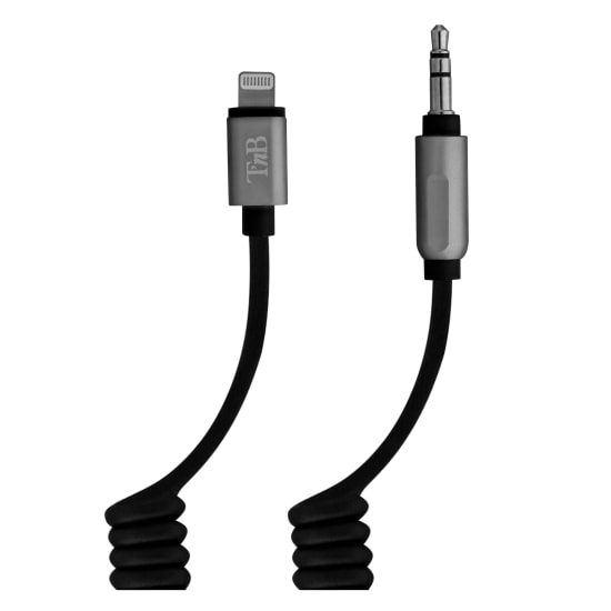 Cable Lightning trenzado a jack de 3,5 mm