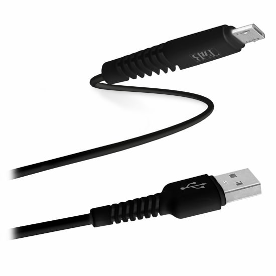 Conectores reforzados con cable micro USB.