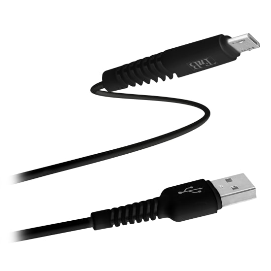 Conectores reforzados con cable micro USB.