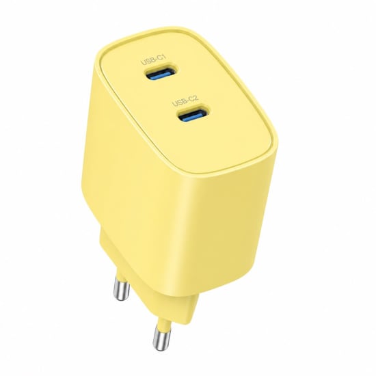 Chargeur GAN compact 45W - câble 2 mètres inclus - bleu indigo