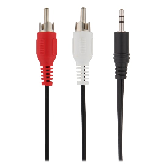 3.5mm male jack / 2 RCA male cable 1.2m - 2